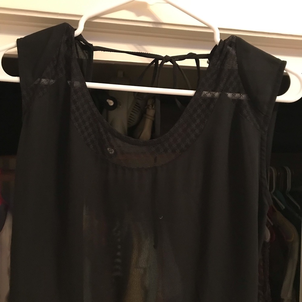Black mid length dress